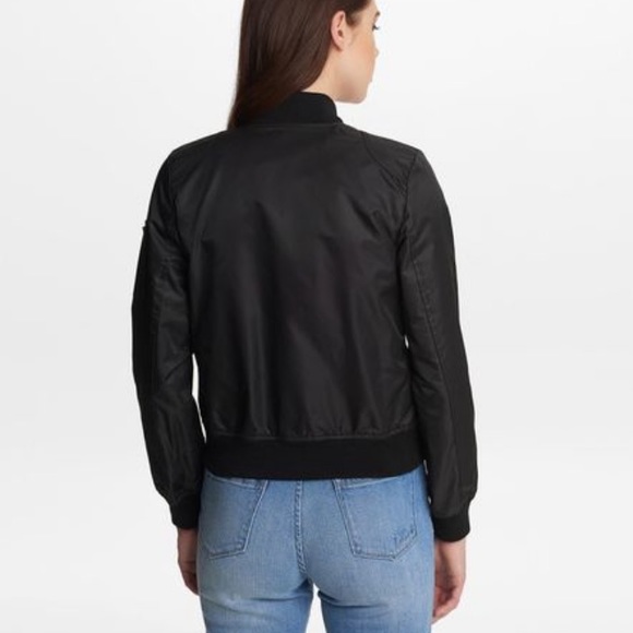 Karl Lagerfeld Black Bomber Jacket - Picture 3 of 9
